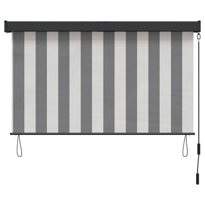Roller Blind Anthracite and White 80 x 250 cm