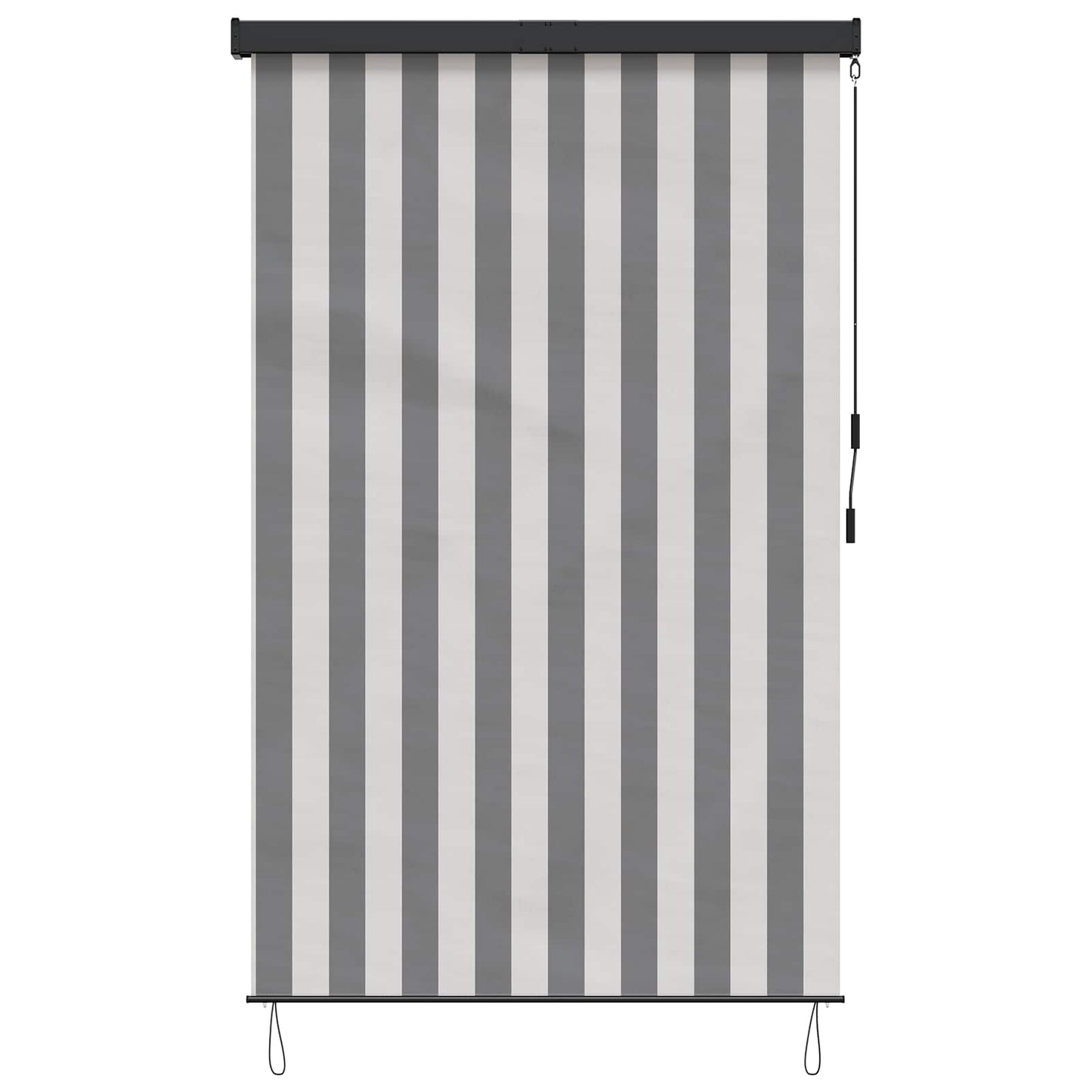 Roller Blind Anthracite and White 80 x 250 cm