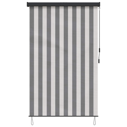 Roller Blind Anthracite and White 80 x 250 cm