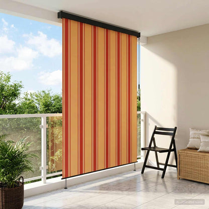 Roller Blind Multicolour 80 x 250 cm Fabric and Aluminum