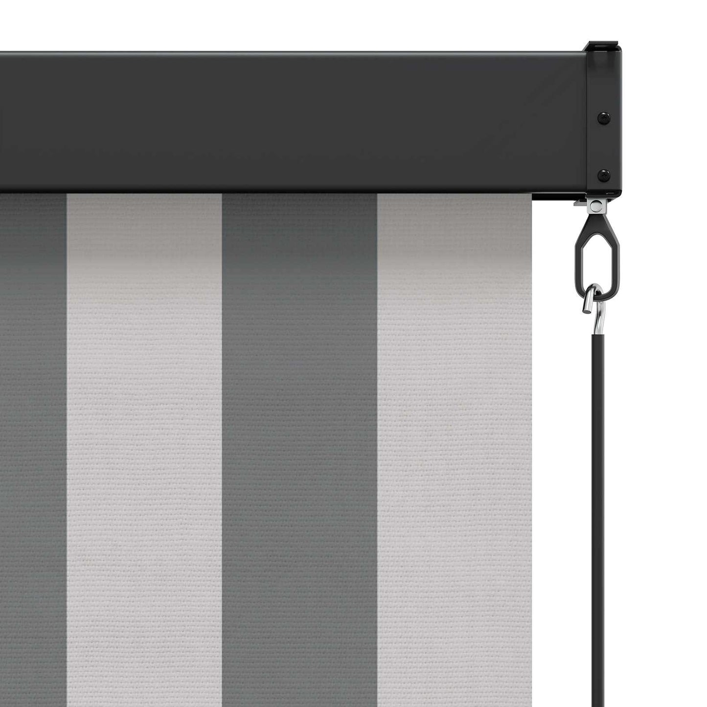 Roller Blind Anthracite and White 100 x 250 cm