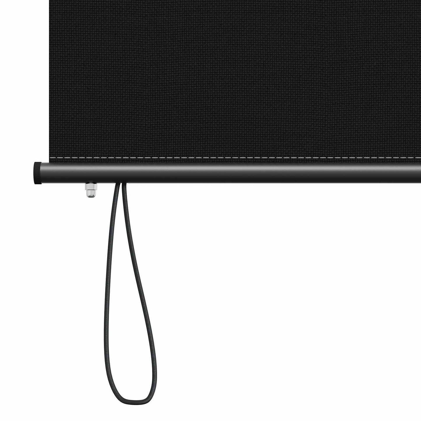 Roller Blind Black 160 x 250 cm Fabric and Aluminum