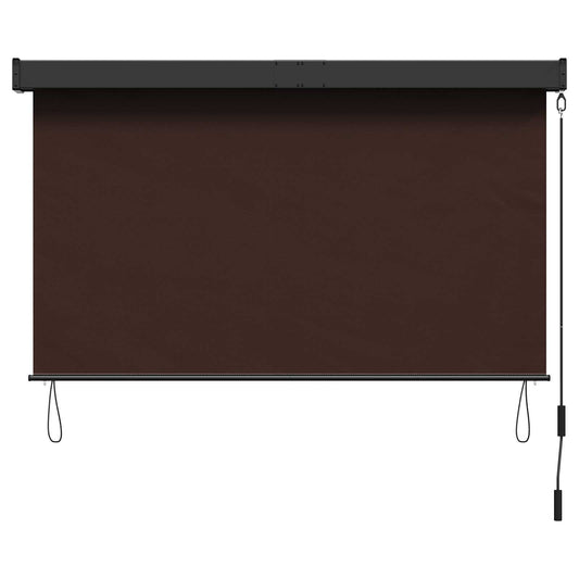 Roller Blind Brown 160 x 250 cm Fabric and Aluminum