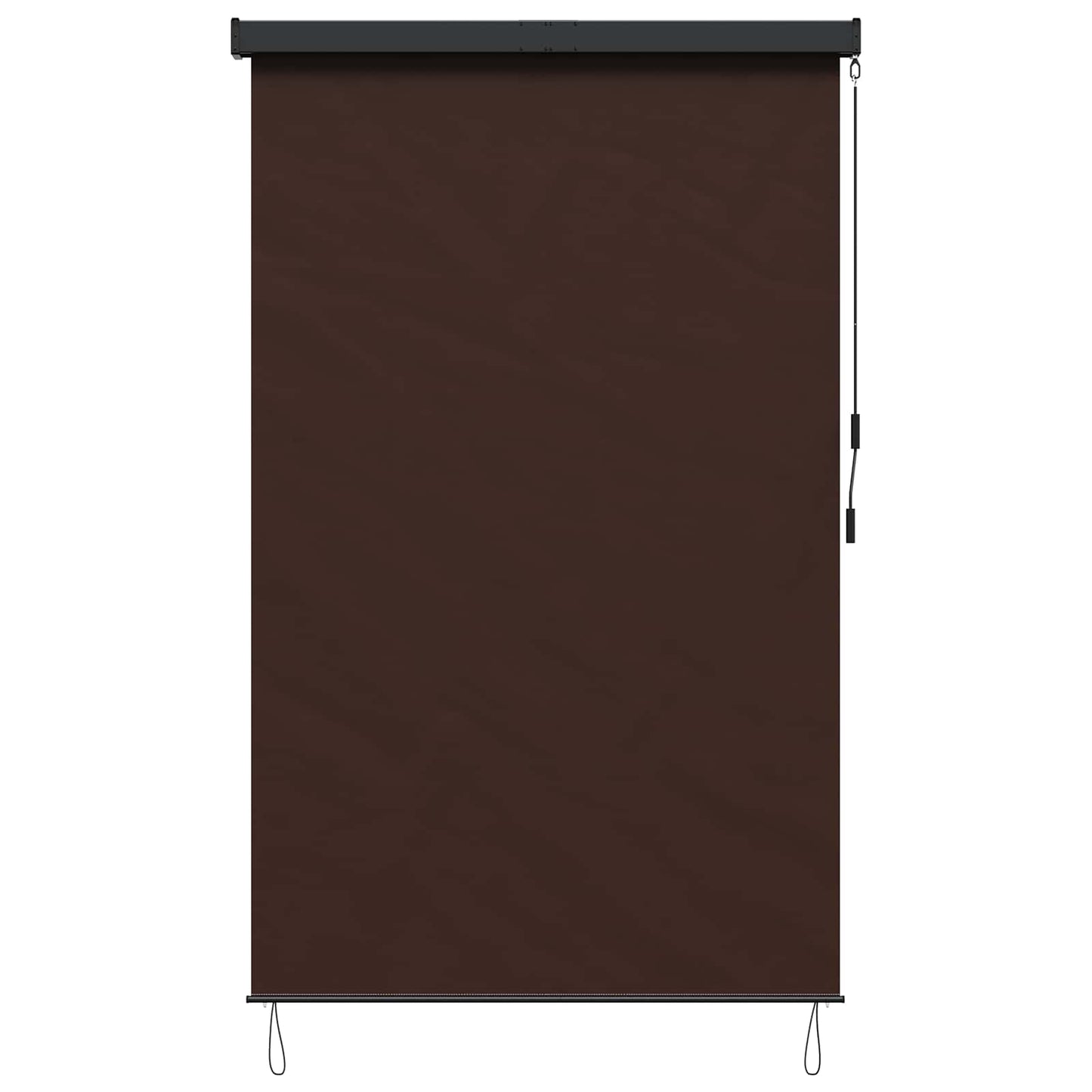 Roller Blind Brown 160 x 250 cm Fabric and Aluminum