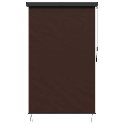 Roller Blind Brown 180 x 250 cm Fabric and Aluminum