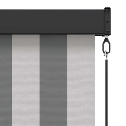Roller Blind Anthracite and White 180 x 250 cm