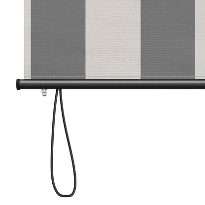 Roller Blind Anthracite and White 180 x 250 cm