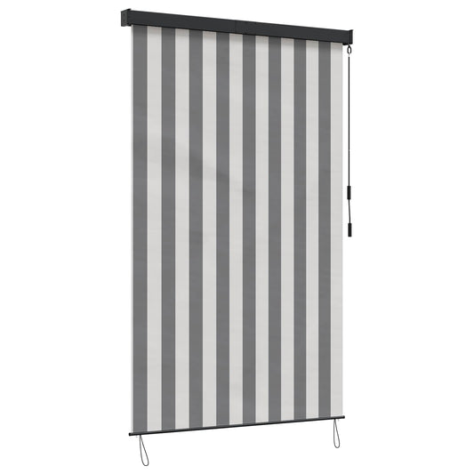 Roller Blind Anthracite and White 180 x 250 cm