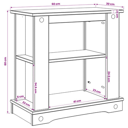 Aquarium Stand CORONA Brown 60 x 30 x 60 cm 150 kg