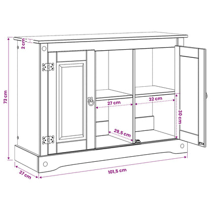 Aquarium Stand CORONA White and Brown 101.5 x 37 x 73 cm 300 kg