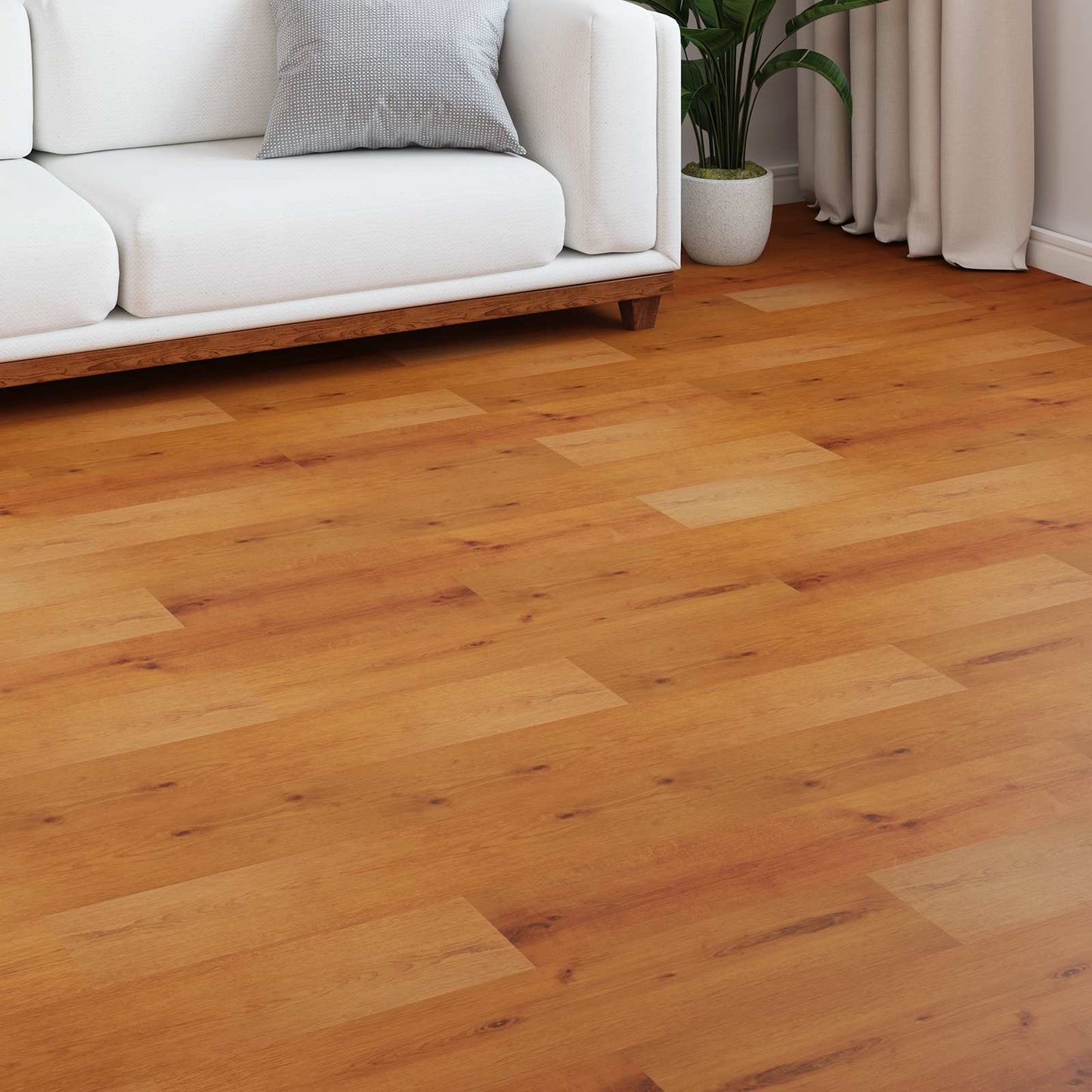 Laminate Flooring 5 pcs Sandy Beige 101 x 20 x 0.8 cm