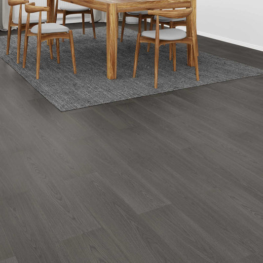 Laminate Flooring Warm Grey 101 x 20 x 0.8 cm 5 pcs