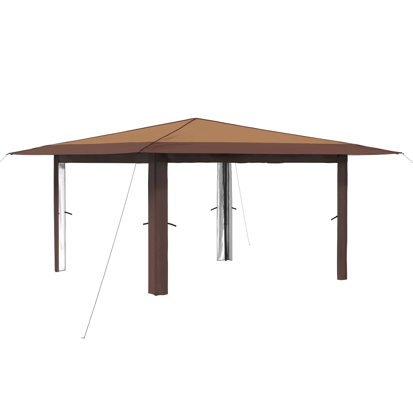Gazebo without Sidewall 4 x 4 m Beige and Brown