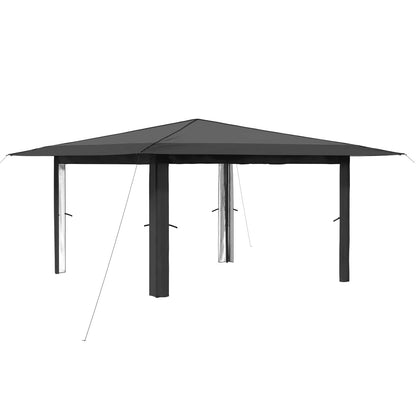 Gazebo without Sidewall 4 x 4 m Light Grey and Anthracite