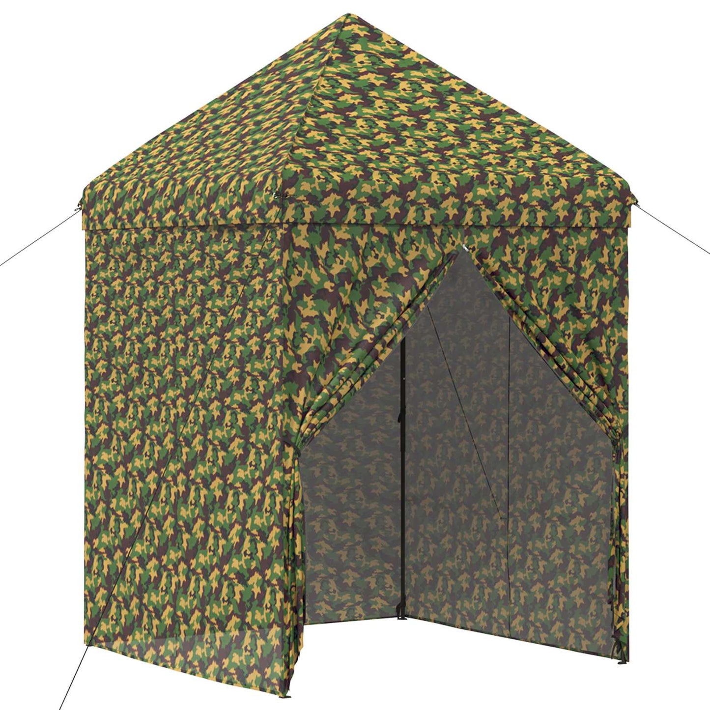 Canopy Tent with 4 Sidewalls 2 x 2 m Army Camouflage