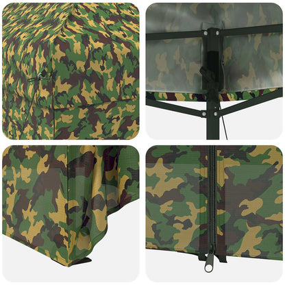 Canopy Tent with 4 Sidewalls 3 x 4 m Army Camouflage