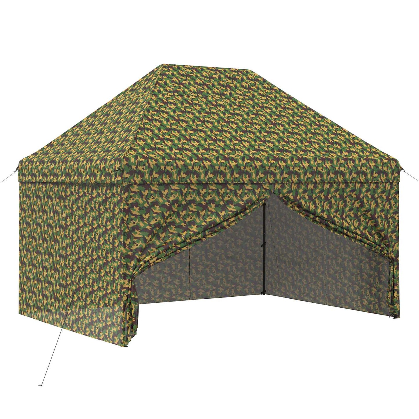 Canopy Tent with 4 Sidewalls 3 x 4 m Army Camouflage