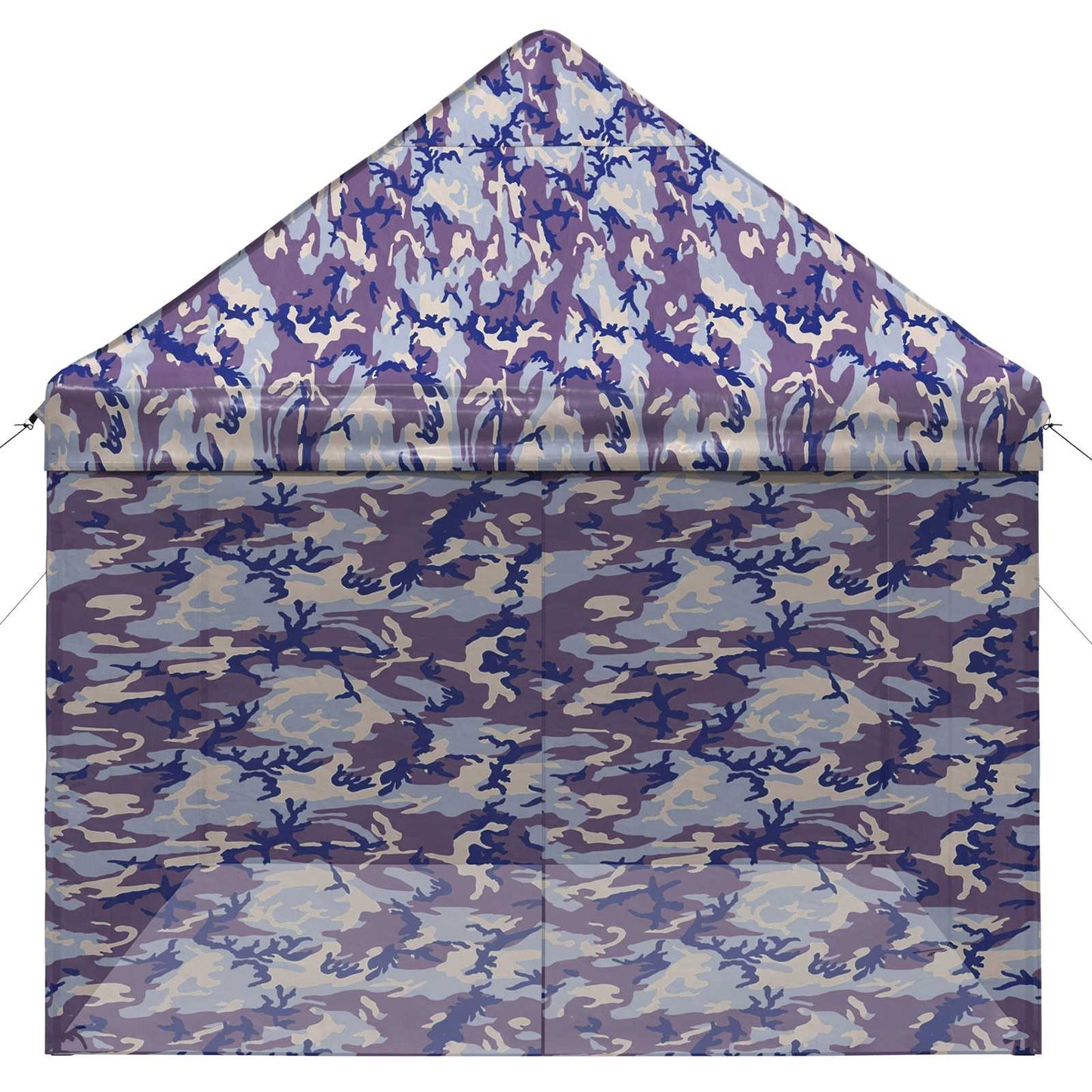 Pop-up Gazebo with 4 Sidewalls 2.9 x 4.3 m Blue Camouflage