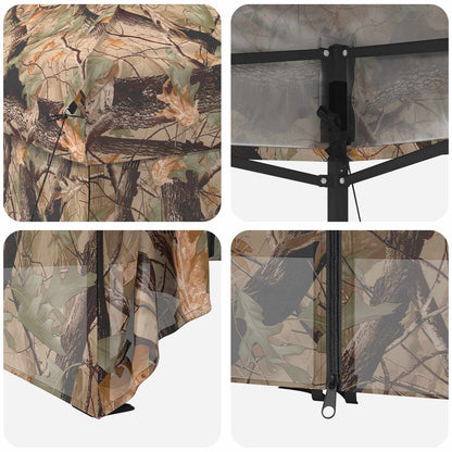 Pop-up Gazebo with 4 Sidewalls 2 x 2 m Forest Camouflage