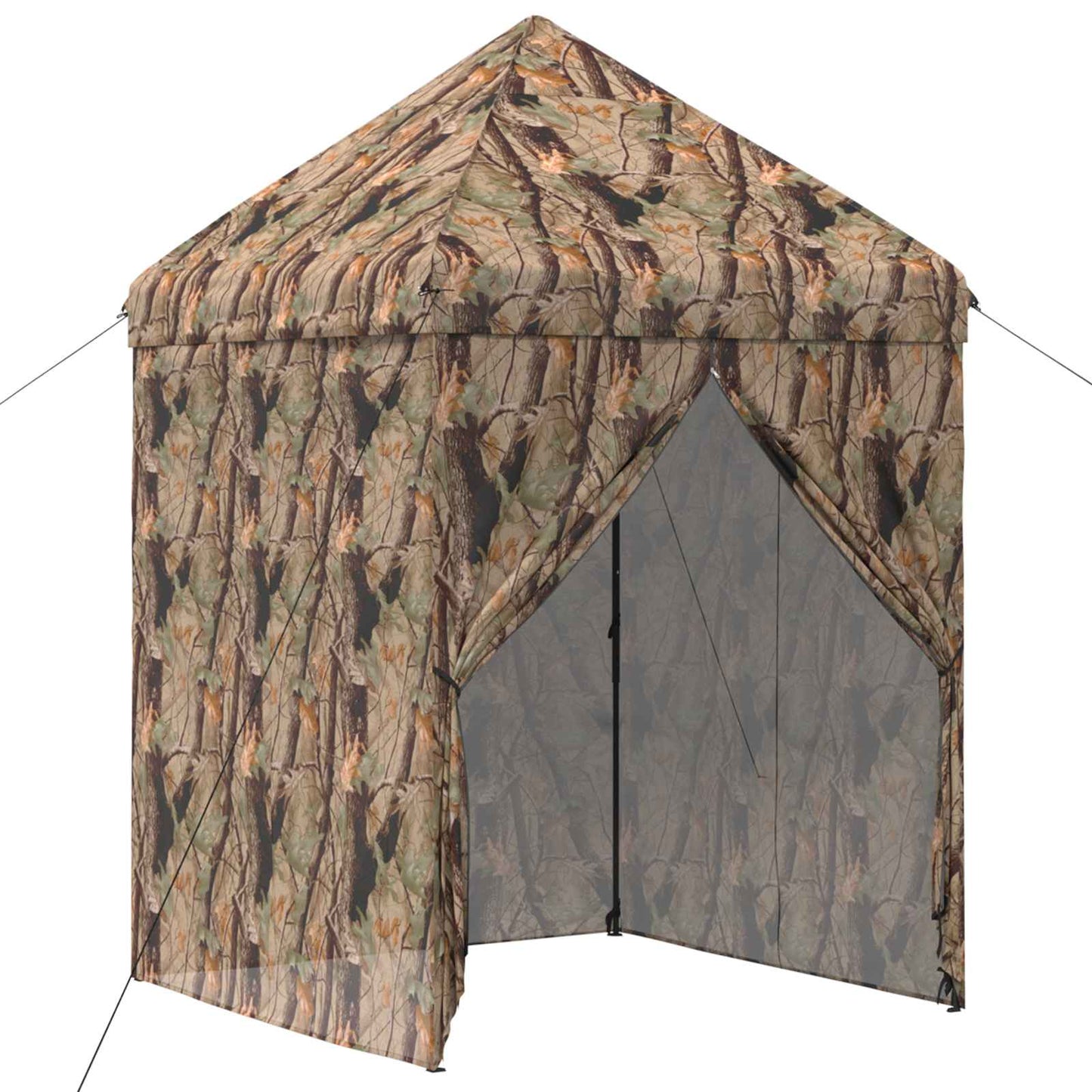 Pop-up Gazebo with 4 Sidewalls 2 x 2 m Forest Camouflage
