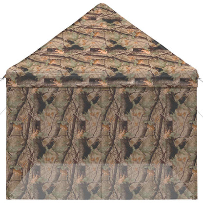 Pop-up Gazebo with 4 Sidewalls 3 x 4.5 m Forest Camouflage