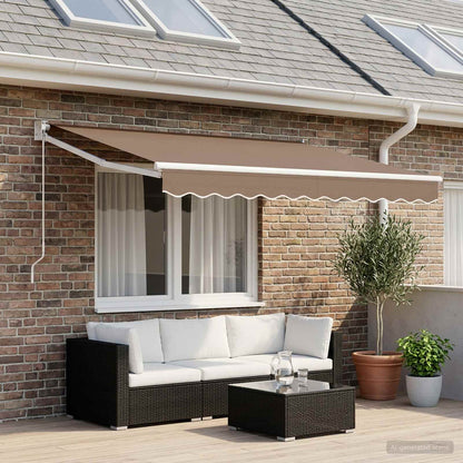 Awning Canopy Replacement for 4.5x3.5 m Taupe Polyester