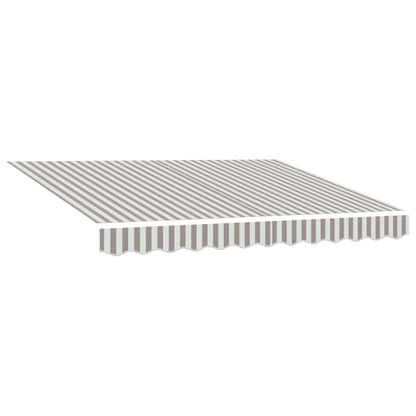 Awning Replacement Fabric Light Grey and White 6 x 3 m