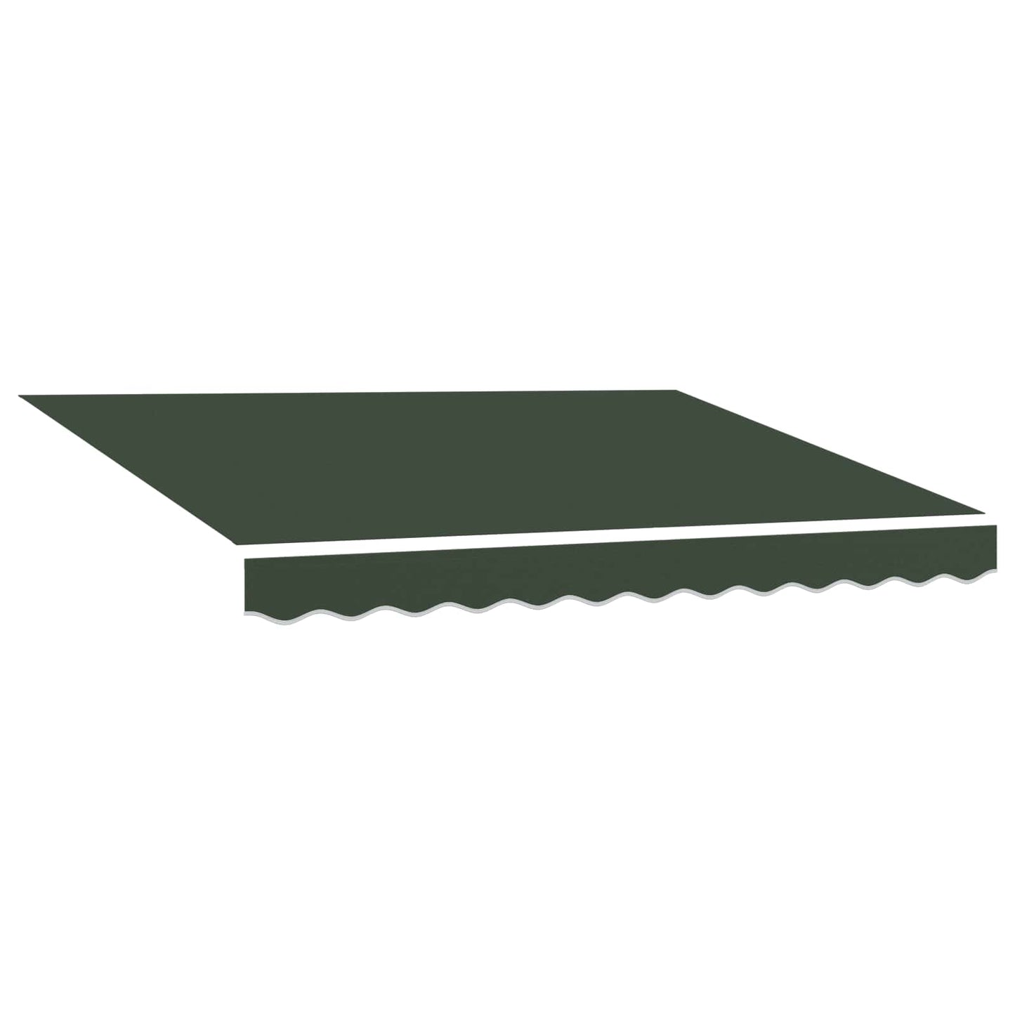 Awning Replacement Fabric Dark Green 6 x 3.5 m Polyester