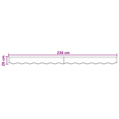 Awning Valance Replacement Taupe 2.5 m Polyester