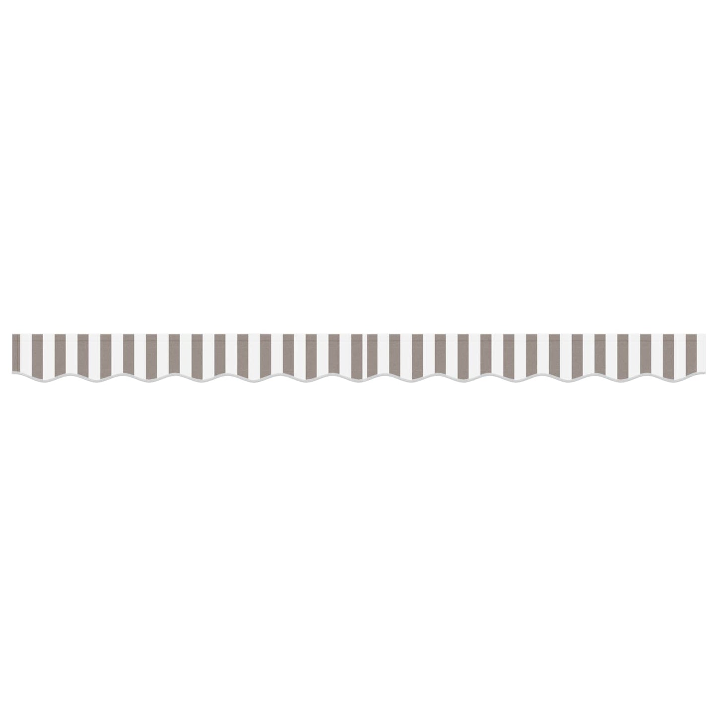Awning Valance Replacement Light Grey and White 3 m Polyester