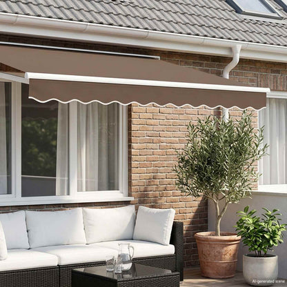 Awning Valance Replacement Taupe 3 m Polyester