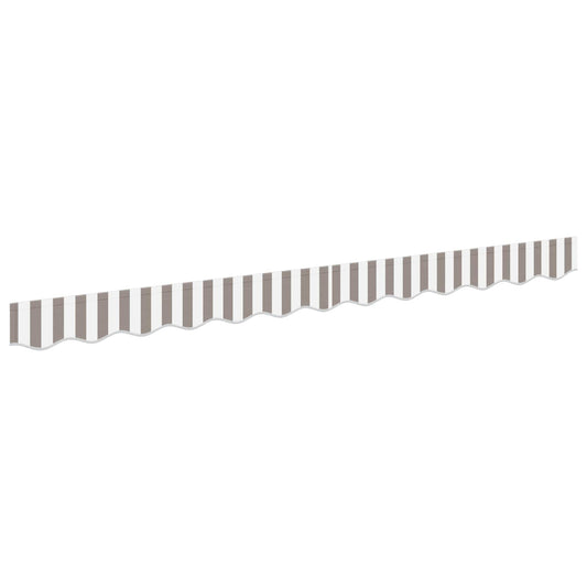 Awning Valance Replacement for 3.5 m Light Grey&White Stripe
