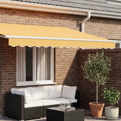 Awning Valance Replacement for 4 m Sand Polyester
