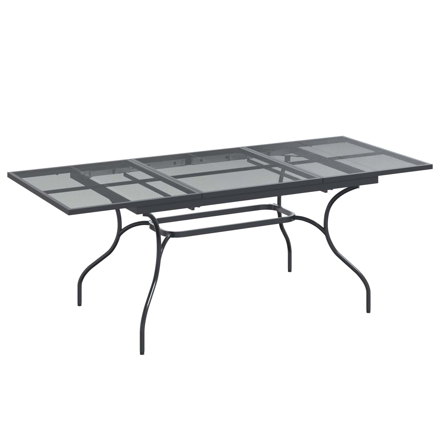 Garden Dining Set 7 pcs Anthracite Steel