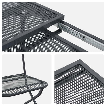 Garden Dining Set 7 pcs Anthracite 212 x 90 x 76 cm