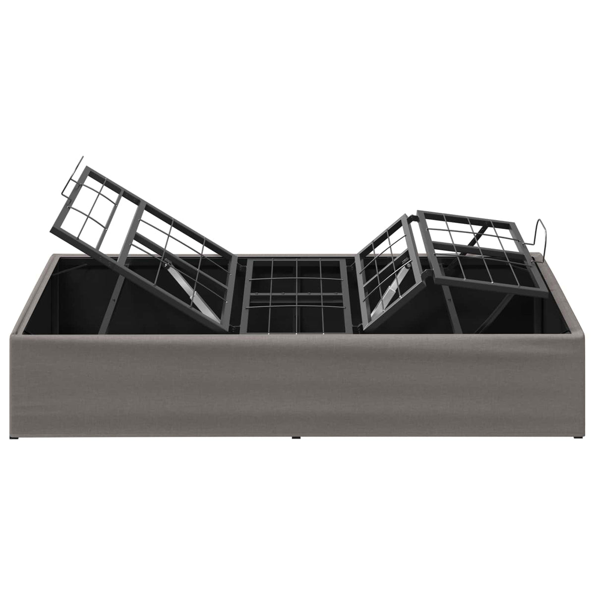 Electric Adjustable Bed Frame Taupe 200 x 70 x 33.5 cm Steel