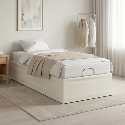 Electric Adjustable Bed Frame White 190 x 90 x 33.5 cm Steel
