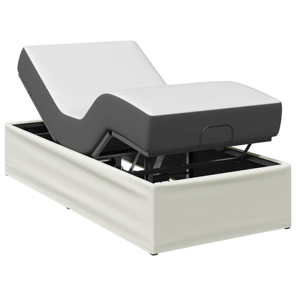 Electric Adjustable Bed Frame White 200 x 70 x 33.5 cm Steel