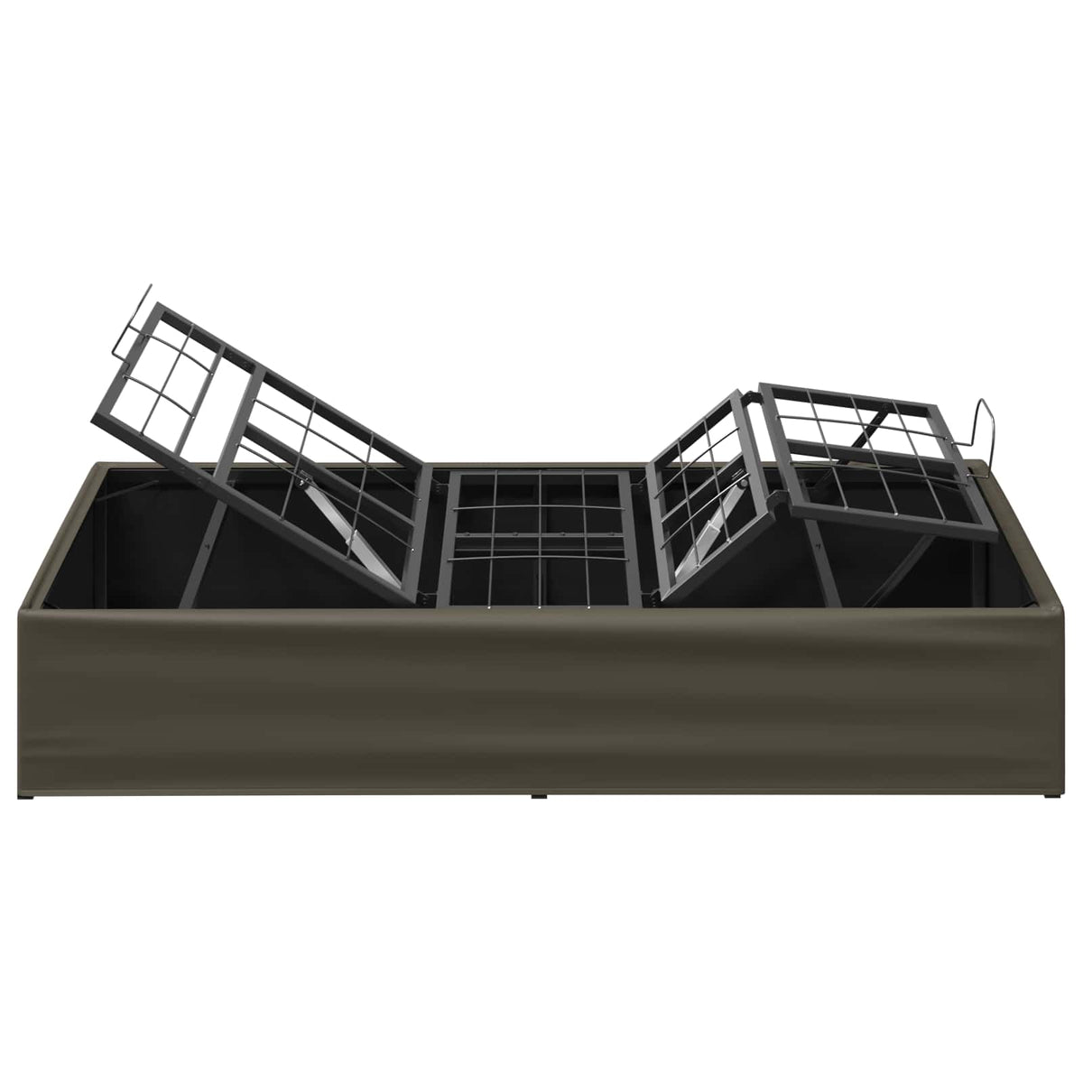 Electric Adjustable Bed Frame Grey 200 x 70 x 33.5 cm Steel