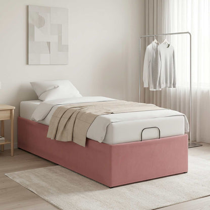 Electric Adjustable Bed Frame Pink 200 x 80 x 33.5 cm Steel