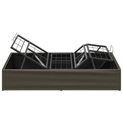 Electric Adjustable Bed Frame Grey 200 x 80 x 33.5 cm Steel