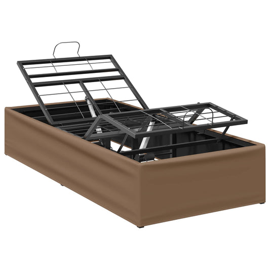 Electric Adjustable Bed Frame Tan 200 x 80 x 33.5 cm Steel