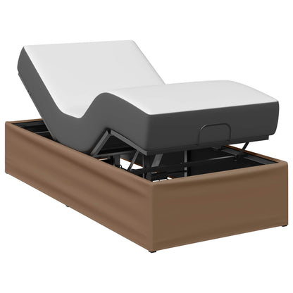 Electric Adjustable Bed Frame Tan 200 x 80 x 33.5 cm Steel