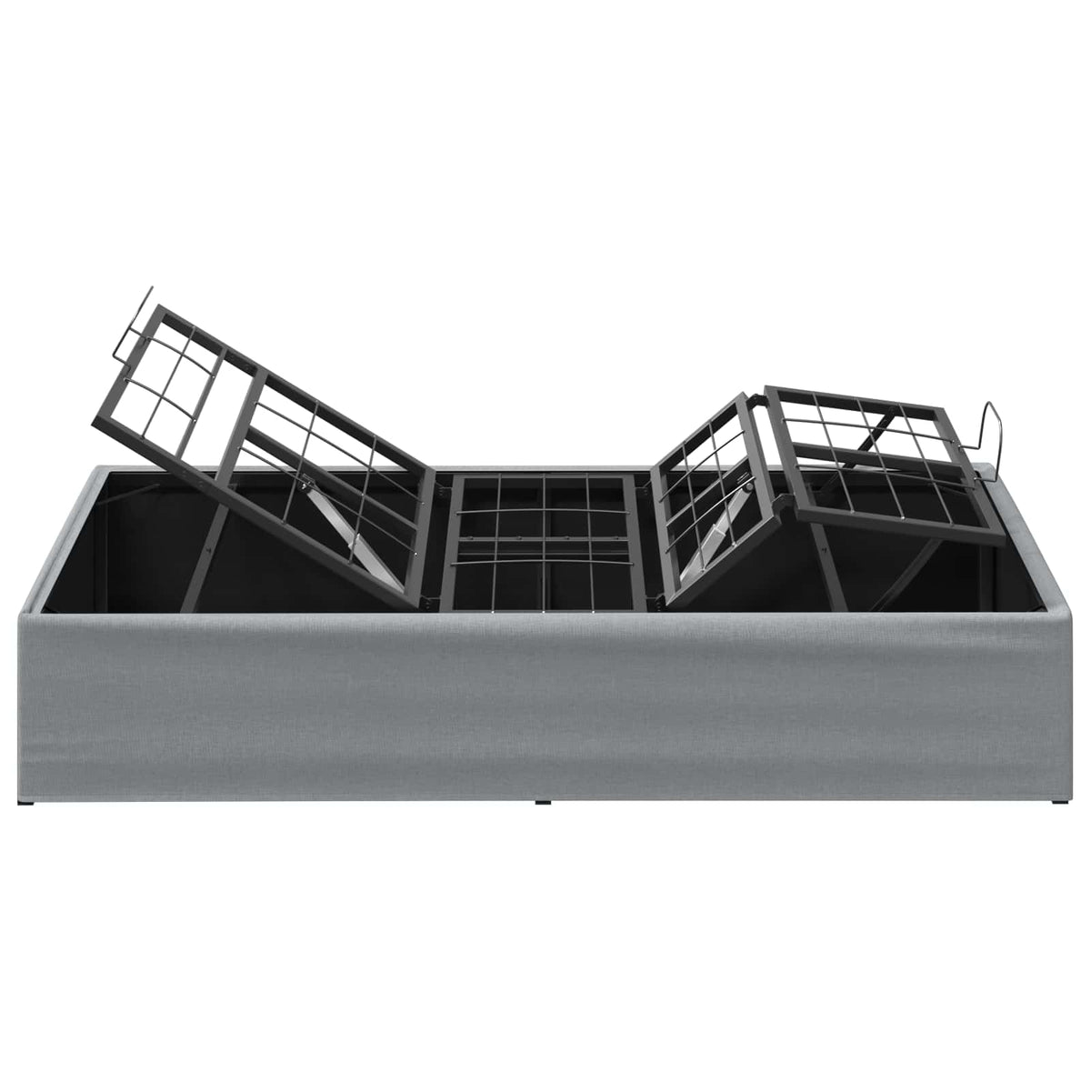 Electric Adjustable Bed Frame Light Grey 200 x 90 x 33.5 cm