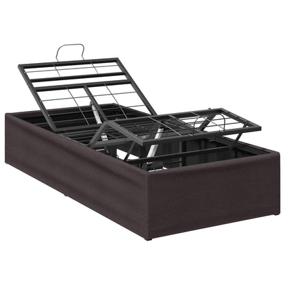 Electric Adjustable Bed Frame Brown 200 x 90 x 33.5 cm Steel
