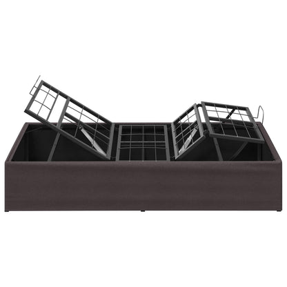Electric Adjustable Bed Frame Brown 200 x 90 x 33.5 cm Steel