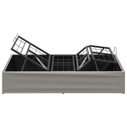 Electric Adjustable Bed Frame Light Grey 200 x 90 x 33.5 cm