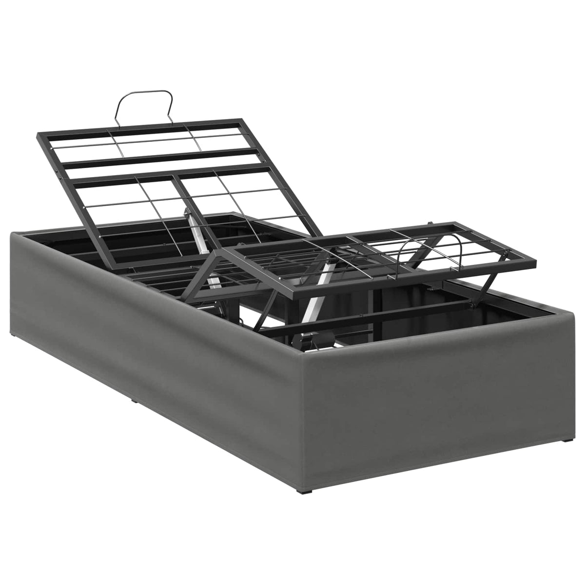 Electric Adjustable Bed Frame Dark Grey 200 x 90 x 33.5 cm