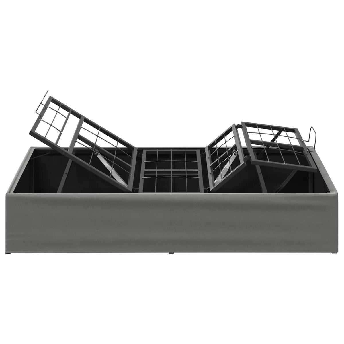 Electric Adjustable Bed Frame Dark Grey 200 x 90 x 33.5 cm