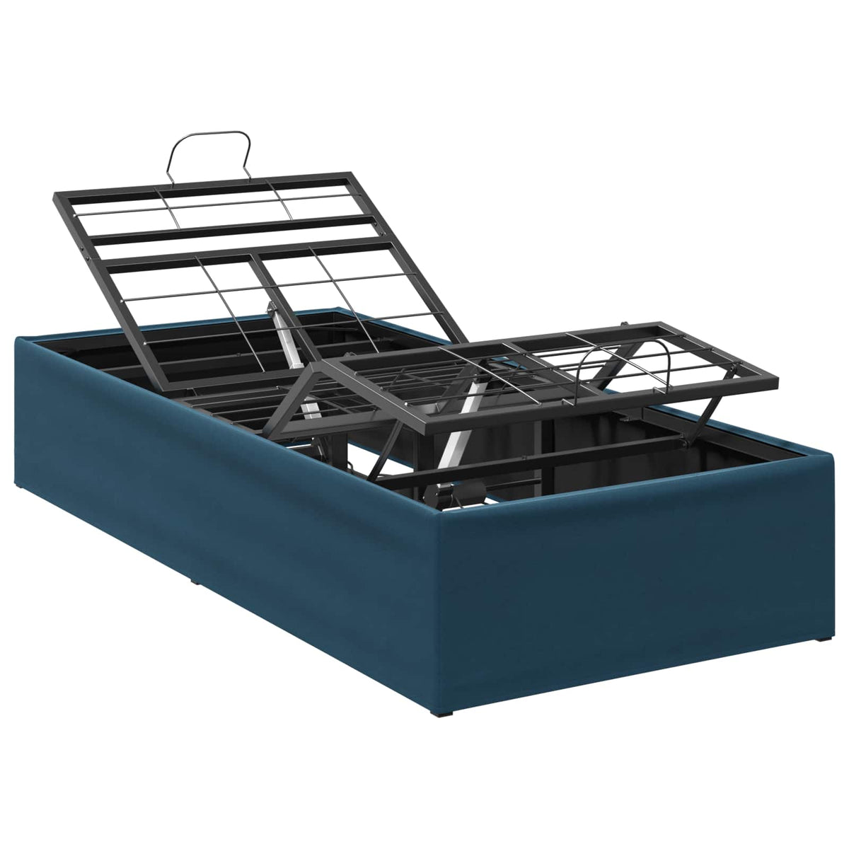 Electric Adjustable Bed Frame Blue 200 x 90 x 33.5 cm Steel